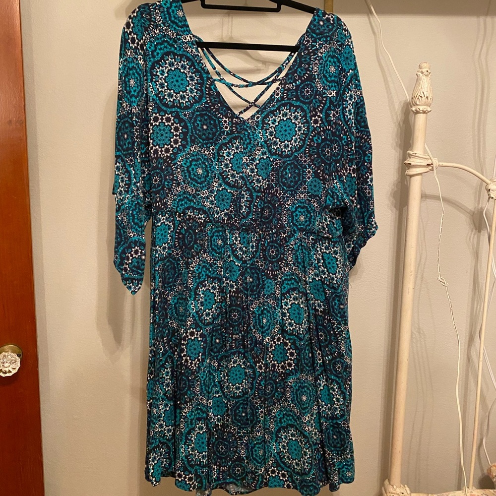 BoHo Open Back Dress